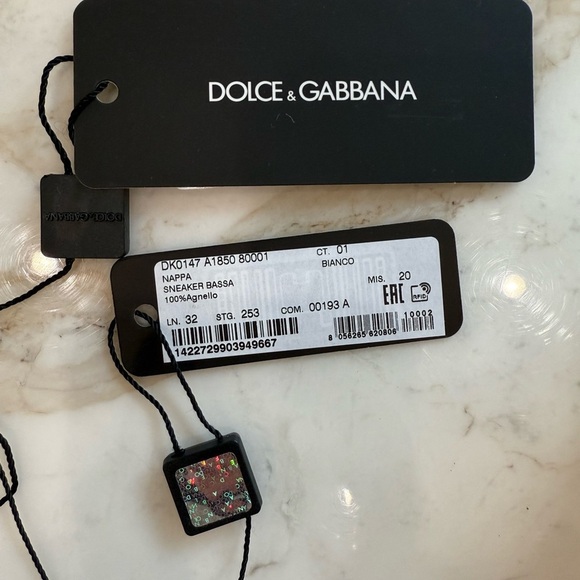 Dolce & Gabbana White Kids Sneakers - Picture 3 of 4